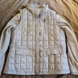 KORET WOMEN'S WINTER COAT & VEST Small S Light Blue Gray Jacket Fleece Soft Warm